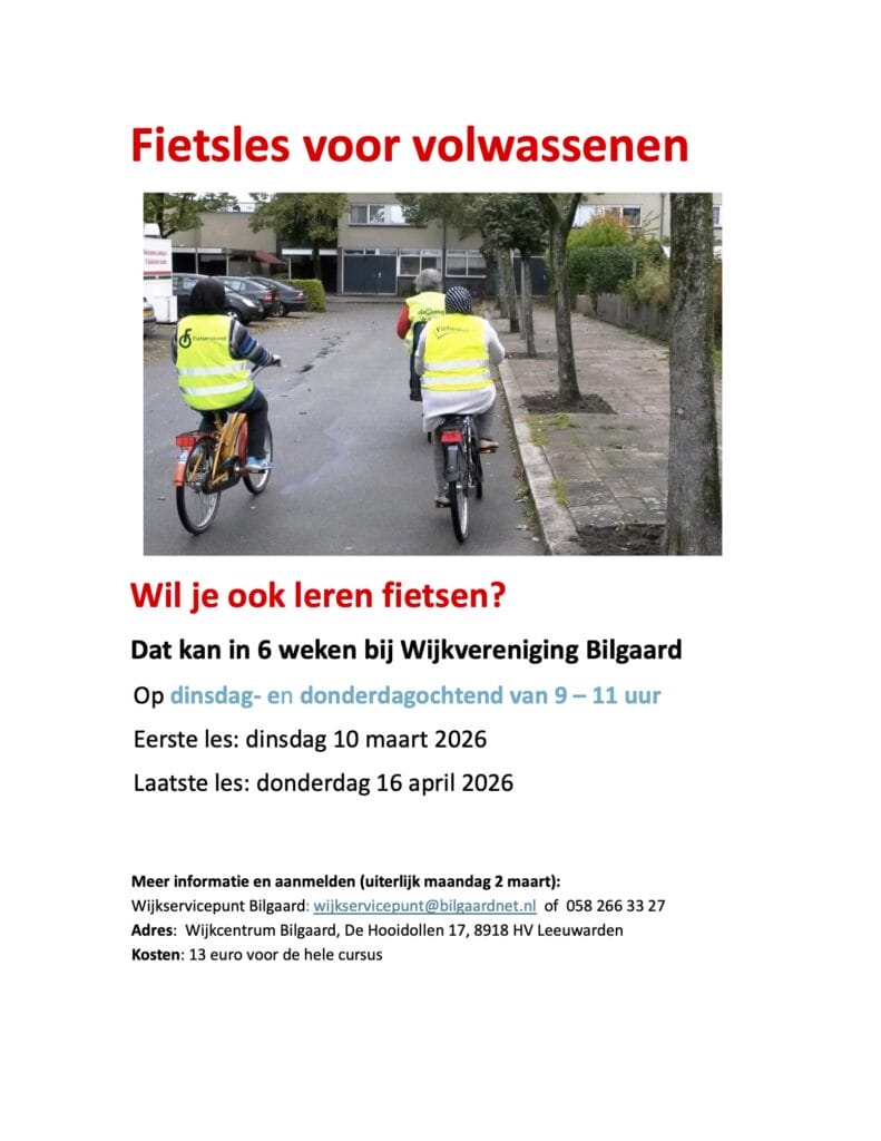 Flyer Fietsles